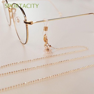 SPORTACITY Fashion Glasses Chain Women Men Sunglasses Lanyards Necklace Strap Pearl Anti Slip School Office Supplies Adjustable Colorful Beads/Multicolor (1)