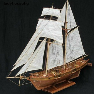 ladyhousehg 1:100 halcon de madera de barco de vela modelo de bricolaje kit de barco de la asamblea de la decoración de regalo