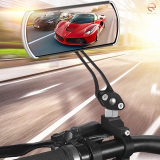 Espejo retrovisor de bicicleta, soporte para manillar de bicicleta, 360°Espejo retrovisor giratorio ajustable de gran angular para bicicleta de carretera de montaña, motocicleta (2)