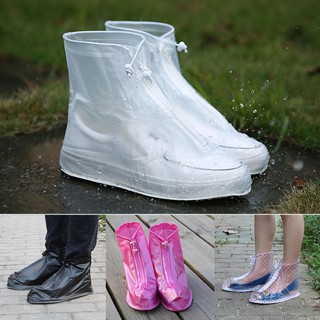 Impermeable zapatos de lluvia cubierta reutilizable botas Overshoes cubre antideslizante