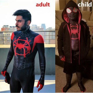 Disfraz de dinosaurio sudadera con capucha spiderman Spider-Man en la araña verso Cosplay disfraz Miles Morales impreso en 3D body Zentai traje