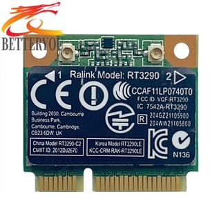 rt3290 150m 2.4ghz bluetooth compatible 3.0 medio mini pci-e wifi adaptador de tarjeta de red