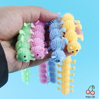 Gusano fideos estiramiento cuerda TPR cuerda Anti estrés juguetes cadena Fidget autismo ventilación juguetes CY