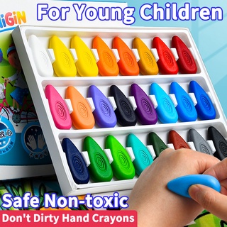 12/24/36colors/set crayones forma de caída segura no tóxica lavable para niños bebé niño