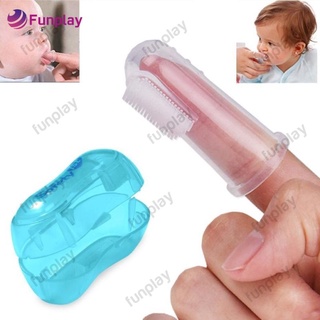 mordedor de dedo suave seguro para bebés