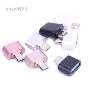 Yayan923 Micro USB OTG convertidor tipo C OTG adaptador para Samsung Cable lector de tarjetas Flash Drive OTG lector de Cable