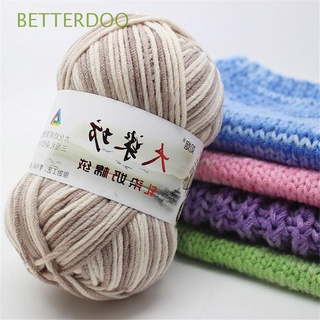 BETTERDOO Baby Yarn Wool Yarn Sweater Hand-woven Milk Cotton Hight Quality DIY Knitting Rainbow Color Scarf Soft Crochet Knitting