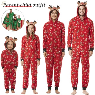 familia coincidencia monos ropa de dormir ciervo navidad navidad sudadera con capucha de ciervo orejas pijamas conjunto