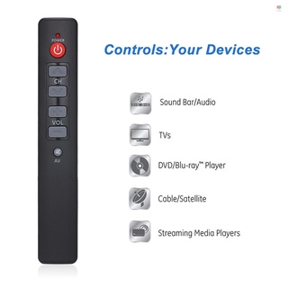 control remoto universal ir aprendizaje rmote controlador de 6 teclas ir control remoto tv para tv, dvd, vcr, sat, cbl, vcd (5)