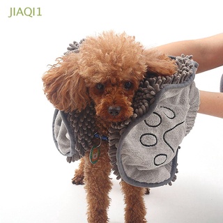 Jiaqi1 toalla De Microfibra suave transpirable súper absorbente con bolsillos De mano secado rápido toalla De baño para perros/multicolores