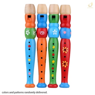 madera piccolo flauta sonido instrumento musical educación temprana juguete regalo para bebé niño niño