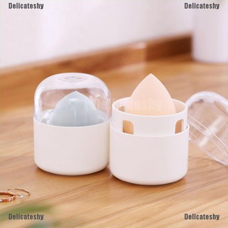 Delicateshy esponja Puff secado titular caja de almacenamiento exclusivo maquillaje Puff Display titular caso