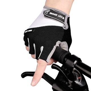 hermoso ciclismo guantes de bicicleta antideslizante transpirable hombres mujeres medio dedo guantes