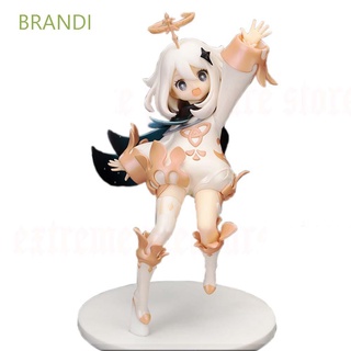 BRANDI lindo Genshin impacto modelo muñecas Anime figura figura de acción regalo de cumpleaños colección modelo estatua escritorio decoraciones PVC Paimon figura juguetes
