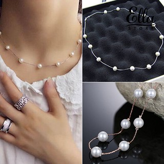 [NE7] gargantilla de perlas de imitación con colgante de joyería de moda collar corto