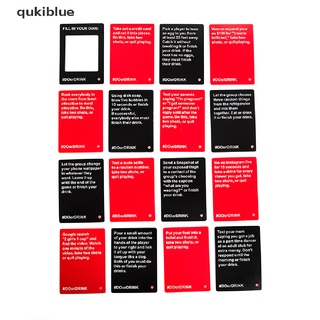 qukiblue tarjeta de beber hacer o beber juego de cartas divertido juego para adultos se atreven tiros fiesta sucia cl