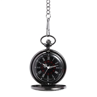 [tl] reloj de bolsillo de cuarzo unisex con números romanos vintage steampunk con cadena regalos