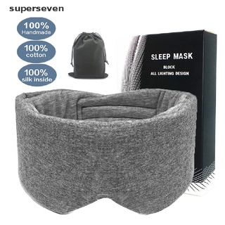 [supers] máscara de ojos de algodón para dormir mujeres hombres cubierta de ojos parche de sombra transpirable venda de ojos.