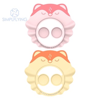 simplflying cod√ dibujos animados bebé ducha oreja protección gorra niños ajustable lindo lavado de pelo sombreros