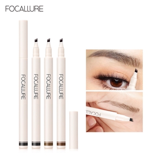 FOCALLURE lápiz de cejas cosméticos sombra impermeable líquido marcador tinte para cejas profesional de alta calidad maquillaje femenino