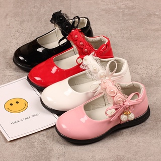 Zapatos De Princesa para niños naruto con perla y encaje/Flor
