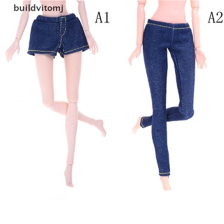 construir pantalones vaqueros elásticos pantalones largos pantalones cortos para blythe 1/6 bjd muñecas accesorios.