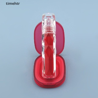 Timehtr Lipgloss Transparente Tubo Redondo Diamante brillo de labios botella Diy Tubo Br