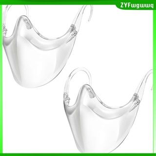 3 piezas plegable transparente escudo facial reutilizable lavable seguridad media cara cubierta
