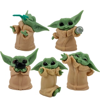 6 Unids/set Star Wars Mandalorian Baby Yoda Bebe, modelo de colección de juguetes