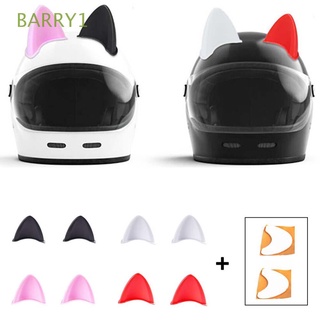 Barry1 2 unids/Set pegatina de casco colorido casco decoración casco orejas de gato lindo TPU Motocross estilo Cosplay accesorios de motocicleta/Multicolor (1)