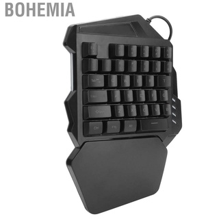 Bohemia 35 teclas con una mano para juegos con cable LED RGB teclado ratón teclado para ordenador