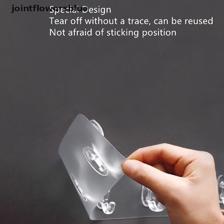 Jbcl Bathroom Nail-Free Wall Hook Traceless Hooks Wall Hanger Sticker Transparent Jelly (2)