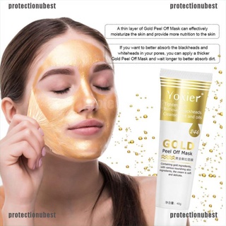 protectionubest gold colágeno peel off máscara eliminar puntos negros acné antiarrugas levantamiento npq