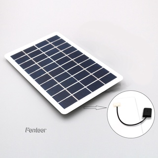 [FENTEER] 5v 5W cargador de Panel Solar puerto USB uso cargador de teléfono celular para lámpara al aire libre
