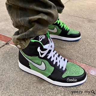 Nike Nike Air Jordan 1 High Zoom " Rage Green " Deportes Zapatos De Baloncesto # CK6637-300 (1)