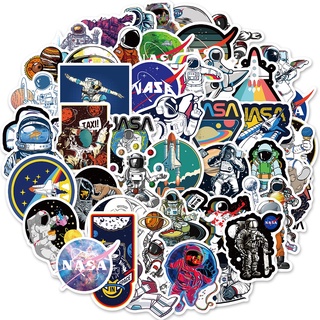 50 pcs NASA Space Astronaut cartoon graffiti stickers PVC waterproof stickers