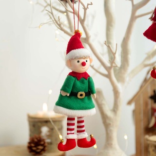 Ahmed Navidad adorno colgante encantador festivo decoración de Navidad año nuevo árbol de Navidad de dibujos animados niño Navidad elfo muñeca colgante (9)