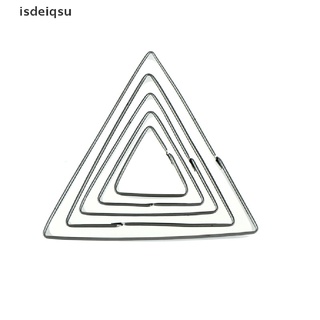 isdeiqsu 5 piezas en forma de triangl de acero inoxidable cortador de galletas molde para hornear galletas molde de bricolaje cl