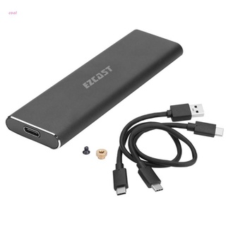 【JJ】 PCIe to USB3.1 M.2 NVME External Mobile Hard Disk Enclosure SSD HDD Case Box Adapter for 2230/2242/2260/2280 SSD (1)