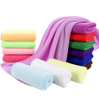 toalla de microfibra absorbente de agua para lavado de coche, color sólido, secado rápido, toalla de mano