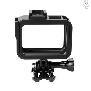 Ol cámara de aleación de aluminio marco protector carcasa carcasa Compatible con cámara GoPro Hero 8 negro (1)