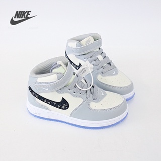 Nike Air Force One zapatos de niños zapatillas duraderas zapatillas con velcro (1)