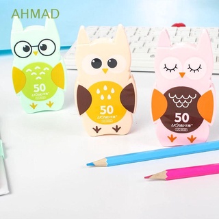 AHMAD 10m Owl Correction Tape Kawaii Writing Corrector Alteration Tape School Stationery Office Supply Cute Cartoon Student Gifts White Corrector Correction Supplies