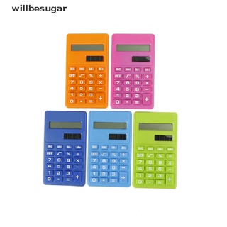 Mini Calculadora Willbesugar con 8 Dígitos/con pantalla/fuente De alimentación doble/ Calculadora/sola/buena