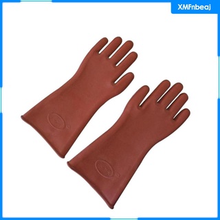 1 Pair Durable Insulating Gloves 12KV Safety Electrical Waterproof Gloves
