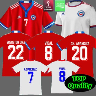 《Logística rápida》2021 2022 chile Laroja Niño camiseta de fútbol Soccer Jersey Adult Mans home away BRERETON DIAZ 22 CH.ARANGUIZ Football shirts (1)