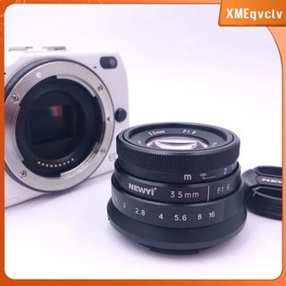 mini lente de cámara fija manual de 35 mm f/1.6 aps-c para canon eos m m2 m6 m10 m100