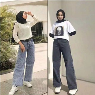 Cullote jeans cintura alta novio pantalones Culottes premium jeans para mujer