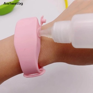 Awheatbg Silicone Liquid Wristband Hand Dispenser Alcohol Dispensing Bracelet Wrist Strap *Hot Sale
