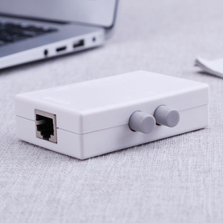 ❀Chengduo❀High Quality Mini 2 Port RJ45 Network Switch Ethernet Network Box Switcher Adapter HUB❀